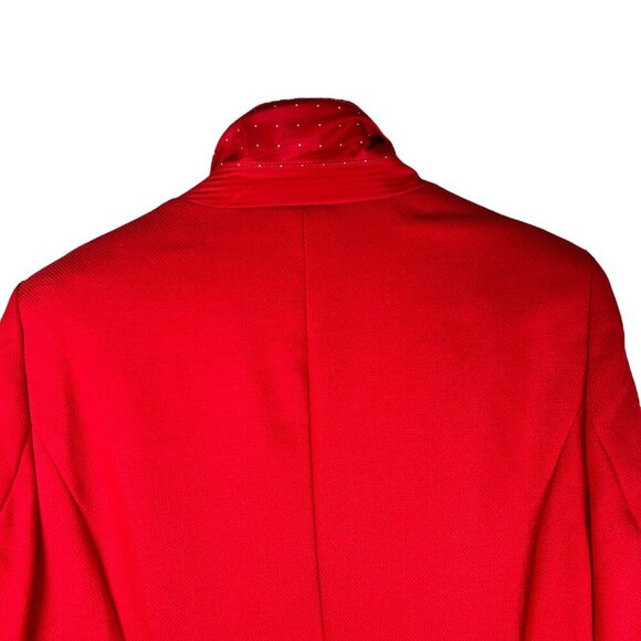 The Limited Size XL Blazer Red Polka Dot Holiday Work Office Brunch - Picture 4 of 9